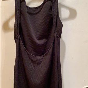 Black back out dress